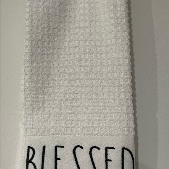 Rae Dunn BLESSED kitchen towels NWT two towels - Picture 3 of 3